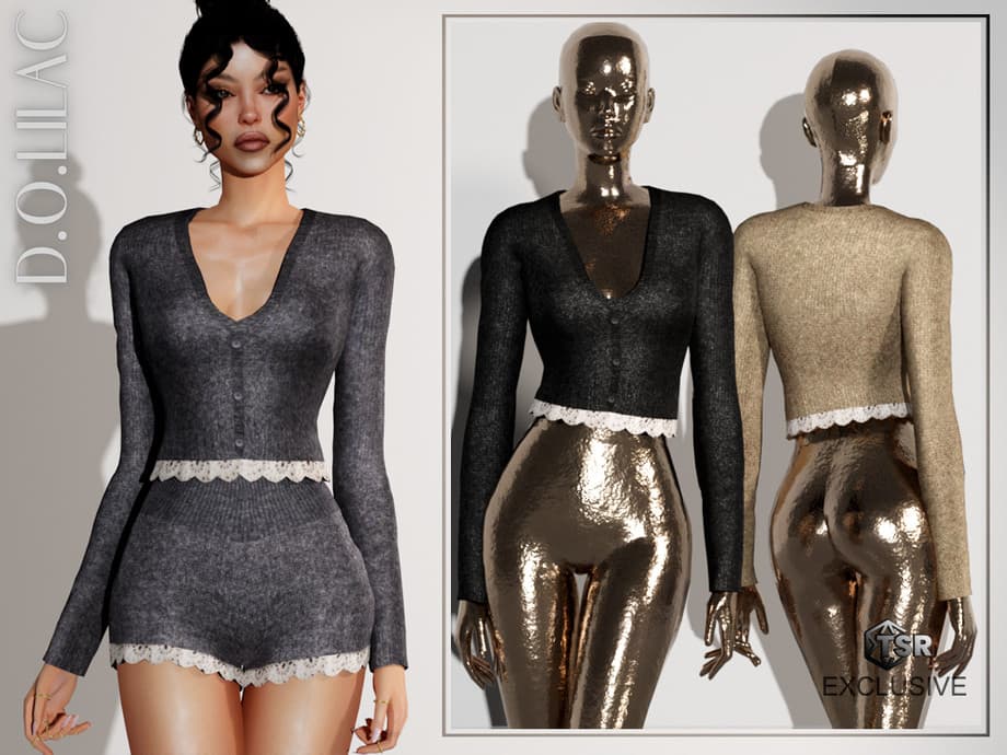 Костюм Lacy Knit Cashmere set